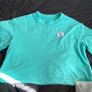 Teal Jordan Crop Top